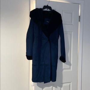 Small faux felt (leather) coat